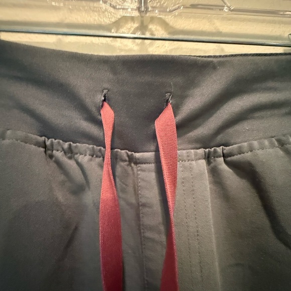 Figs Gray Joggers with Burgundy Accents - Picture 4 of 8